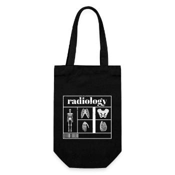 Radiology Squad Rad Tech Radiographer Technician - Gift Bag for Bottles - black - Front