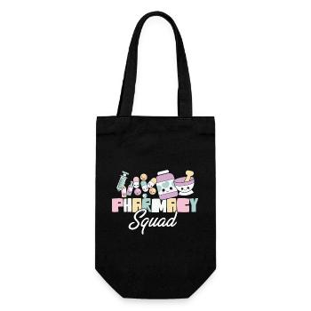 Pharmacy Squad Pharmacist Life Pharmacology - Geschenkbeutel für Flaschen - Schwarz - Vorne