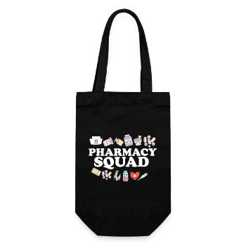 Pharmacy Squad Pharmacist Life Pharmacology - Geschenkbeutel für Flaschen - Schwarz - Vorne