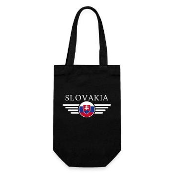 Slovakia T-Shirt: Castles, Nature, Tradition - Gift Bag for Bottles - black - Front
