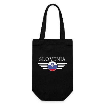 Slovenia T-Shirt: Culture, Hospitality - Gift Bag for Bottles - black - Front