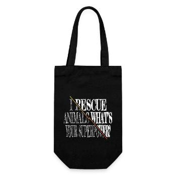 animaux sauvetage d’animaux anniversaire citation drôle - Sac à bouteille - noir - Devant