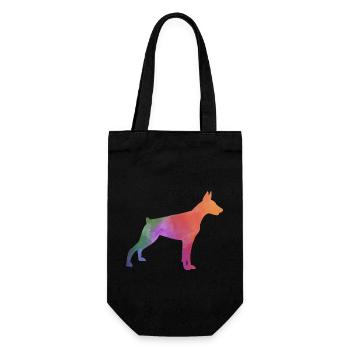 DOBERMAN colorful - Gift Bag for Bottles - black - Front