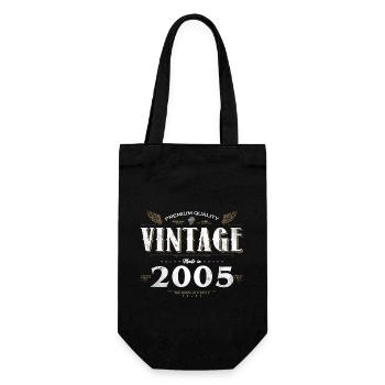 19 Years Old Vintage 2005 Limited Edition 19th - Gift Bag for Bottles - black - Front