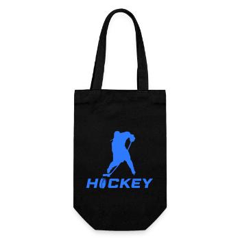 eishockey spieler - Geschenkbeutel für Flaschen - Schwarz - Vorne