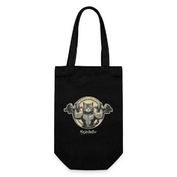 Pun ambiguous german expression - Muskelkater - Gift Bag for Bottles - black - Front