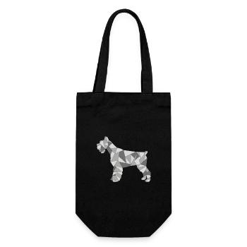 GEOMETRIC SCHNAUZER gris - Sac à bouteille - noir - Devant