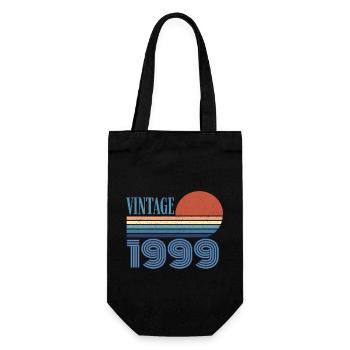 Jahrgang 1999 - Geschenkbeutel für Flaschen - Schwarz - Vorne