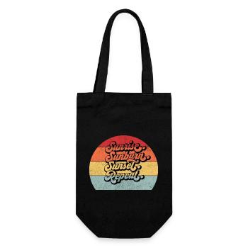 Lever du soleil - Sac à bouteille - noir - Devant