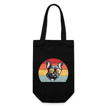 Bouledogue français - Sac à bouteille - noir - Devant