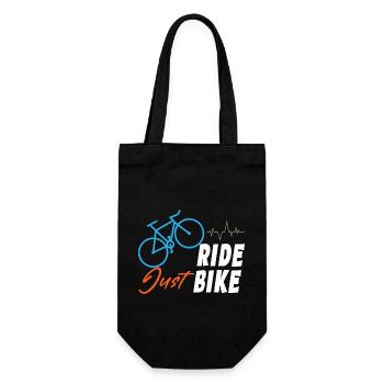 Just Ride Bike - Gift Bag for Bottles - black - Front