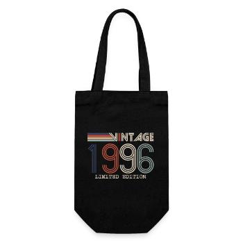 Vintage 1996 Anniversary Gift - Vintage 1996 - Gift Bag for Bottles - black - Front
