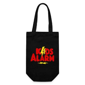 Kids Alarm - Gift Bag for Bottles - black - Front