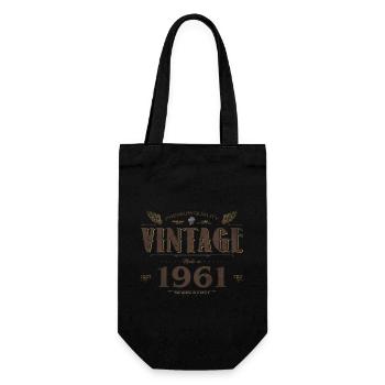 63 Jahre alter Jahrgang 1961 Limitierte Auflage 63. - Geschenkbeutel für Flaschen - Schwarz - Vorne