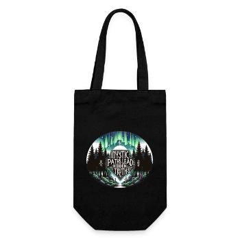 Wahrheiten aus dem Zauberwald - Geschenkbeutel für Flaschen - Schwarz - Vorne