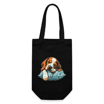 Sleeping Beagle - Gift Bag for Bottles - black - Front