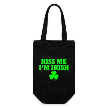 Kiss me im irish - Sac à bouteille - noir - Devant