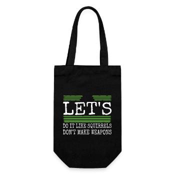 peace for paris geek birthday present idea - Gift Bag for Bottles - black - Front