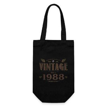 36 Jahre alter Jahrgang 1988 Limitierte Auflage 36. - Geschenkbeutel für Flaschen - Schwarz - Vorne