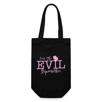 I'm The Evil Stepmother Bonus Mom Adoption - Gift Bag for Bottles - black - Front
