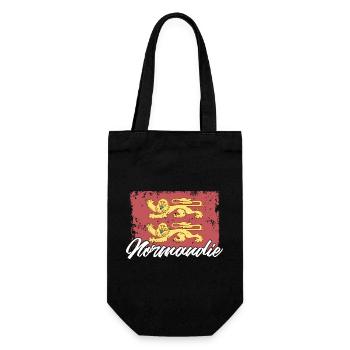 Normannisch Nordwesteuropa Normandie Region - Geschenkbeutel für Flaschen - Schwarz - Vorne