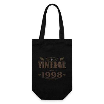 26 Jahre alter Jahrgang 1998 Limitierte Auflage 26. - Geschenkbeutel für Flaschen - Schwarz - Vorne