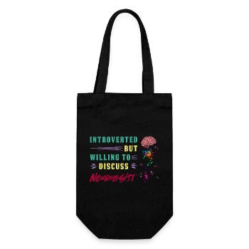 Neurologie Wissenschaft Medizin Student Arzt - Geschenkbeutel für Flaschen - Schwarz - Vorne