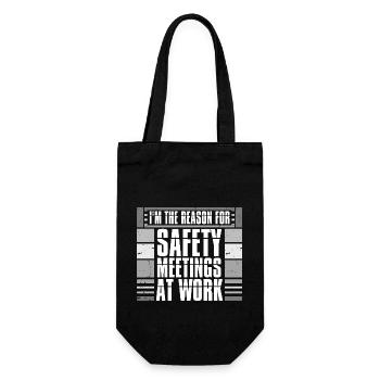 C’est drôle que je sois la raison des réunions de sécurité au travail - Sac à bouteille - noir - Devant