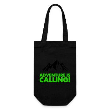 Mountains Adventure - Gift Bag for Bottles - black - Front