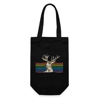 Cerf - Sac à bouteille - noir - Devant
