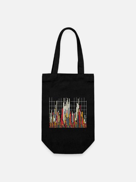 Datenanalyse & Diagramme - Visuelle Geschenkidee - Geschenkbeutel für Flaschen - Schwarz