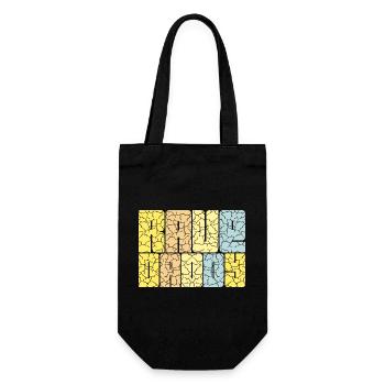 Rave Daddy EDM Techno Music Raver Party Festival - Gift Bag for Bottles - black - Front