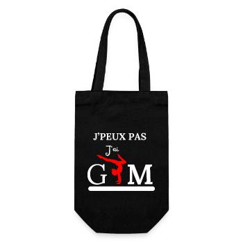 Je peux pas, j'ai Gym - Sac à bouteille - noir - Devant