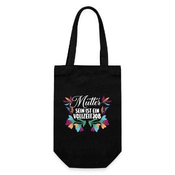 Mom Mother's Day Mom - Gift Bag for Bottles - black - Front