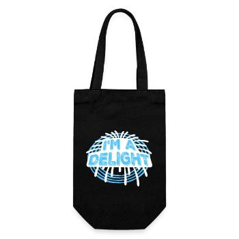 Funny I'm A Delight Sarcastic Delightful Humor Fun - Gift Bag for Bottles - black - Front