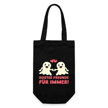 ghosts friends for ever - Gift Bag for Bottles - black - Front
