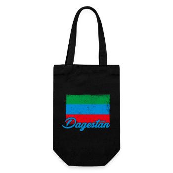 Dagestanisch Flagge Dagestan Adler Urlaub - Geschenkbeutel für Flaschen - Schwarz - Vorne