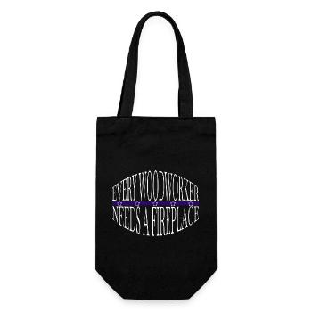 Chop Wood Gift Idea Lets Play Carpenter Tshirts - Gift Bag for Bottles - black - Front