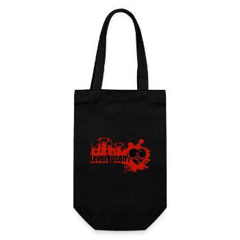 Leverkusen Fan - Geschenkbeutel für Flaschen - Schwarz - Vorne
