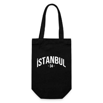 Istanbul 34 Turkey Turkiye Gift Holiday TR Türk - Gift Bag for Bottles - black - Front