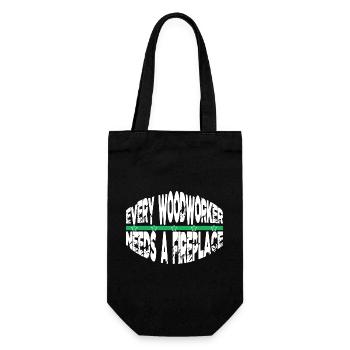Bday tronçonneuse Grab Joke Union Carpenter T-shirts - Sac à bouteille - noir - Devant