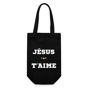 JÉSUS CHRIST T'AIME - Sac à bouteille - noir - Devant
