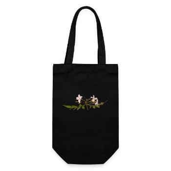 Fleur de jasmin - Sac à bouteille - noir - Devant