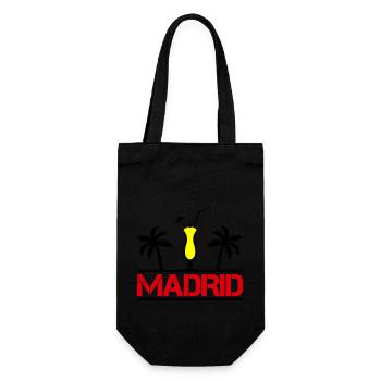 madrid - Geschenkbeutel für Flaschen - Schwarz - Vorne