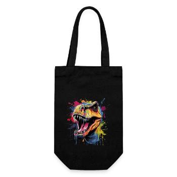 Dinosaure T-Rex - Sac à bouteille - noir - Devant