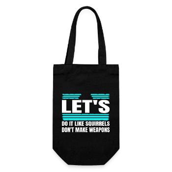 citation drôle symbole de paix génial mouvement de paix - Sac à bouteille - noir - Devant