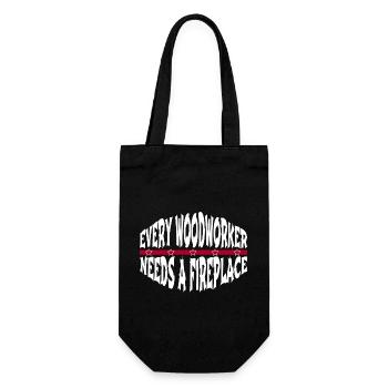charpentier blague drôle artisans conception - Sac à bouteille - noir - Devant