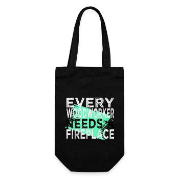 Job Fun Sexy Carpenter Tshirts - Gift Bag for Bottles - black - Front