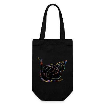 Snail - Gift Bag for Bottles - black - Front