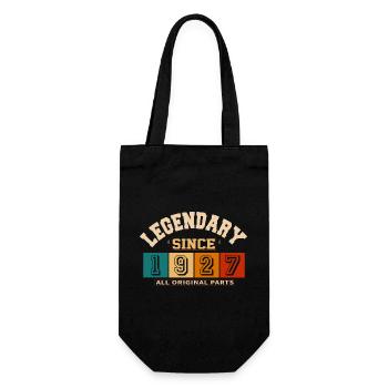 Legendary since 1927 vintage rétro anniversaire - Sac à bouteille - noir - Devant